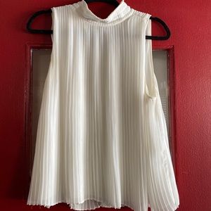 White flowy sleeveless top